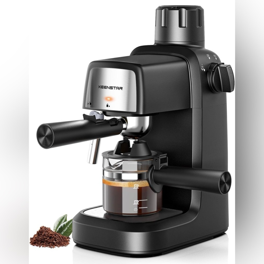 Coffee Machine, 3.5 Bar Espresso Cappuccino Machine, 800W with Milk Frother